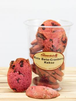 beetroot - cranberry cookies